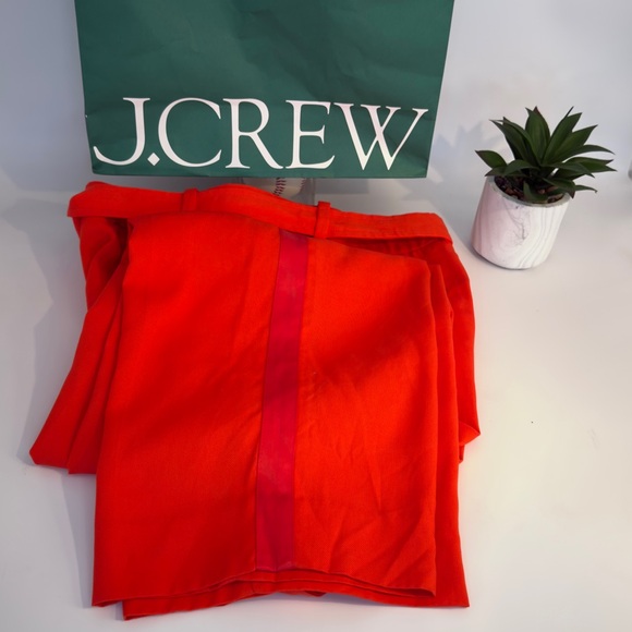 J. Crew Vibrant bright orange/ red Trousers Sz 6 - Picture 4 of 15